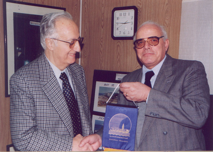 Visit by former greek president 1999 to the BA site