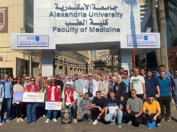  انطلاق أولى القوافل الطبية لجامعة الإسكندرية للعام الجامعي ٢٠٢٦/٢٠٢٥ إلى قرية أبيس ٧