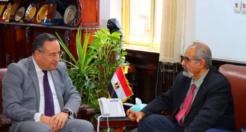 President of Alexandria University Discusses Strengthening Academic and Research Cooperation with Delegation from Virginia Tech (USA)