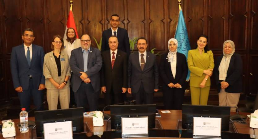 جامعة الإسكندرية تستقبل وفد جامعة ولاية بنسلفانيا الأمريكية لبحث سبل التعاون الأكاديمي المشترك