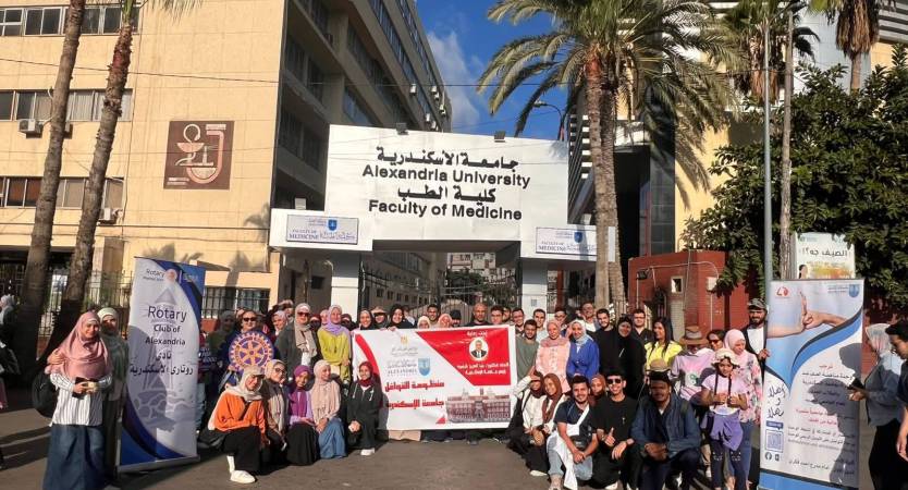 انطلاق القافلة الطبية الشاملة لكلية الطب جامعة الإسكندرية إلى منطقة أبيس 8