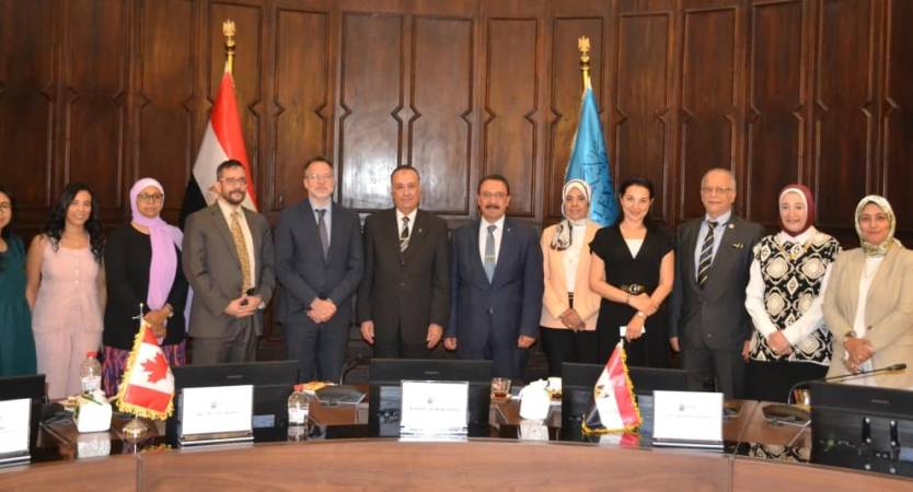 Alexandria University receives the Canadian Ambassador to discuss prospects for academic and research cooperation