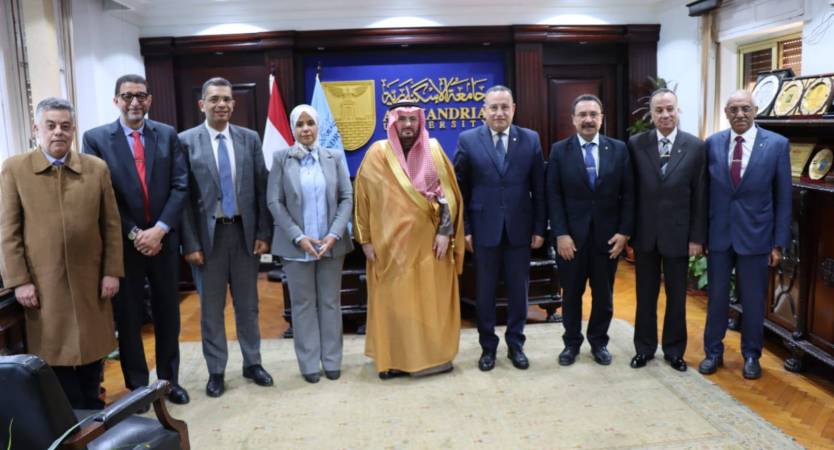 Alexandria University Receives the Consul General of the Kingdom of Saudi Arabia in Alexandria and Emphasizes the Depth of Academic Partnership