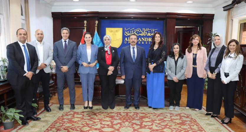 Alexandria University Receives Fulbright Commission Delegation to Discuss Enhancing Academic and Research Cooperation
