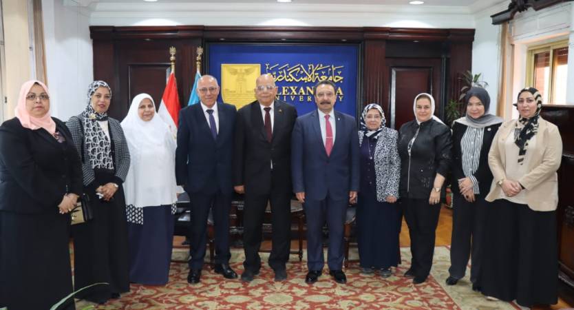 Alexandria University Receives Institutional and Program Accreditation Review Team from the National Authority for Quality Assurance and Accreditation of Education