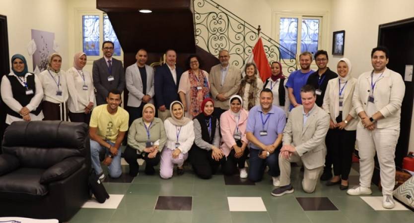 Virginia Tech Delegation Visits Alexandria University's Center for Teaching Arabic to Non-Native Speakers