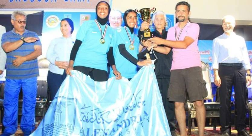 جامعة الإسكندرية تحصل على المركز الأول في منافسات الكرة الطائرة ضمن المهرجان الرابع للرياضات الشاطئية