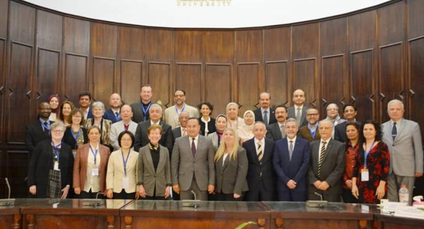 President of Alexandria University Meets  High-Level Delegation of American Universities to Discuss Academic and Research Cooperation 