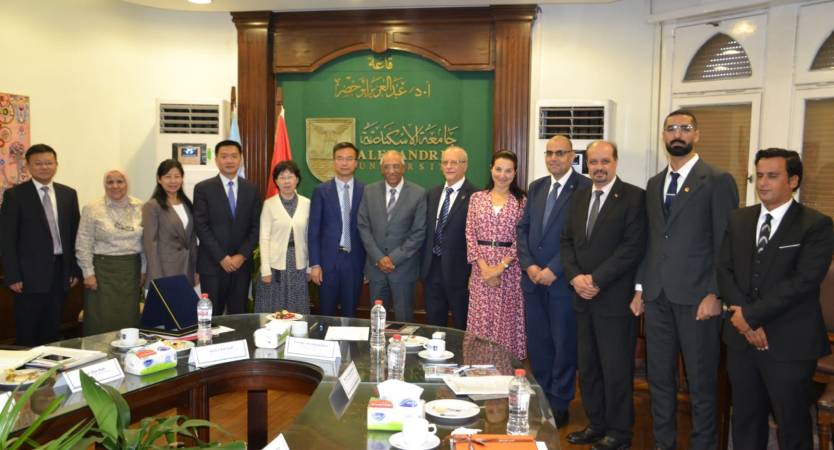Nanjing Agricultural University (NAU) Chinese Delegation Visits Alexandria University to Discuss Means of Cooperation