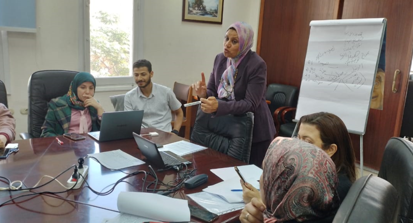 ورشة عمل تتناول تقديم الدعم الفنى لرفع كفاءة توصيف البرامج الأكاديمية 