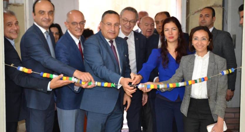 President of Alexandria University Inaugurates the Fab Lab for Reusing  Plastic (PECA)