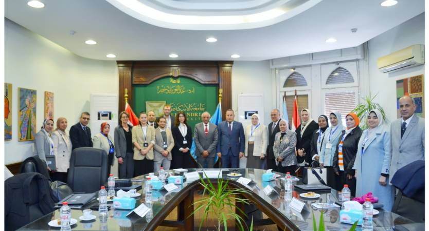 President of Alexandria University Receives German Accreditation Authority Delegation to Internationally Accredit the University’s Bachelor of Nursing 